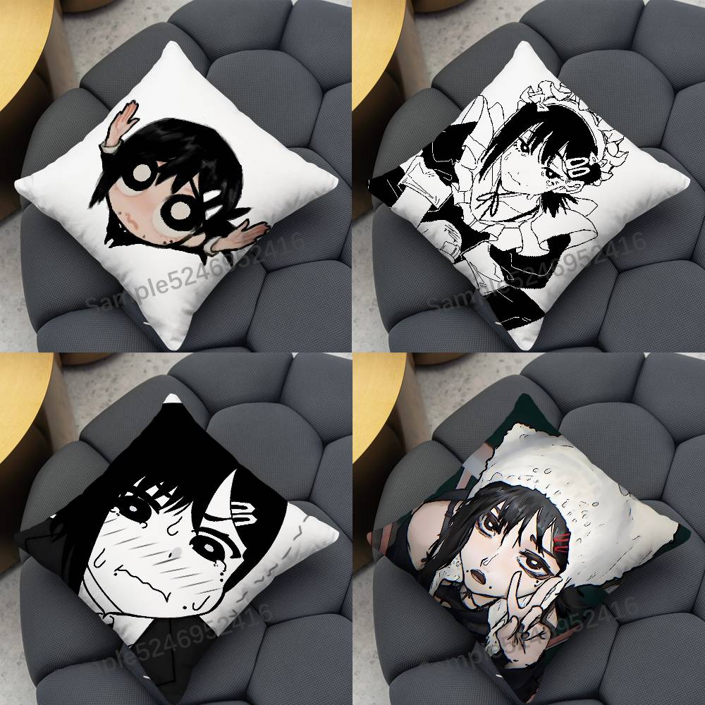 Home Textiles Inc - Kobeni C-Chainsaw Man Square Cushion Pillow