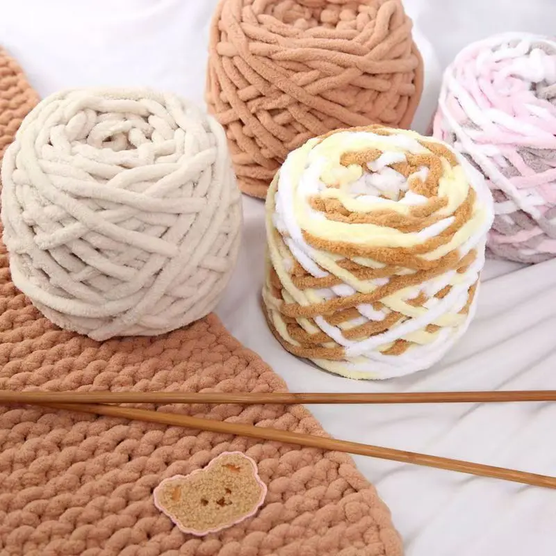 3PCS 300g Chenille Knitting Ya - Wool Blanket Herringbone 评论和价格