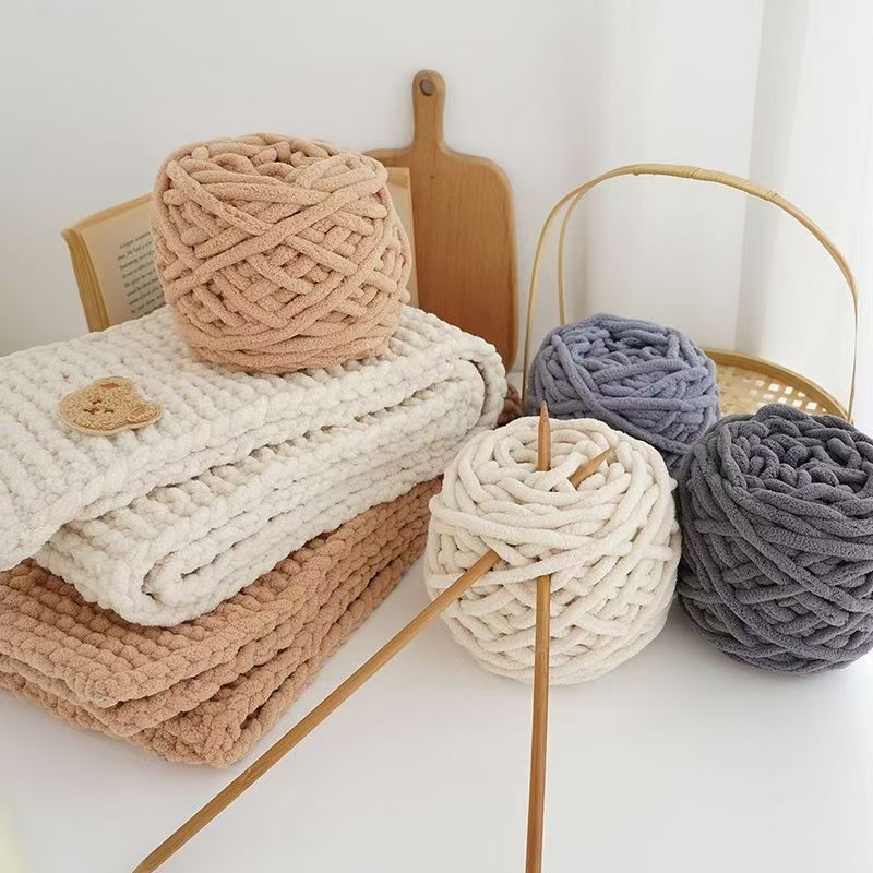 3PCS 300g Chenille Knitting Ya - Wool Blanket Herringbone 评论和价格