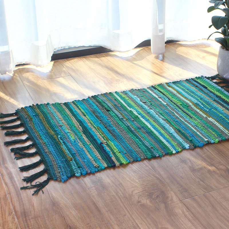 Vintage Wood Print Floor Mats  - Japanese Home Textiles 评论和价格