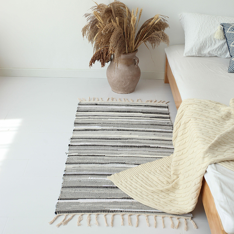 Vintage Wood Print Floor Mats  - Japanese Home Textiles 评论和价格