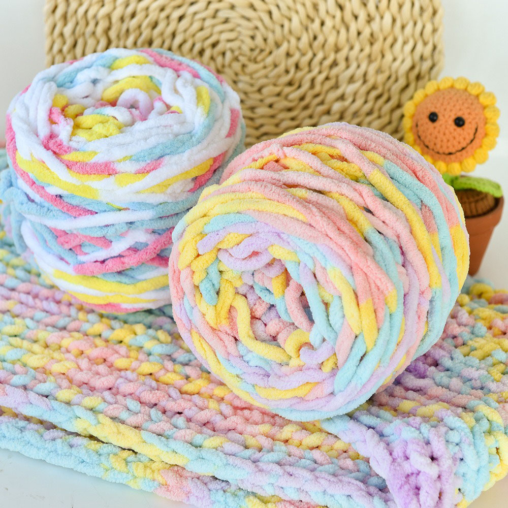 100g/Ball Blended Colorful Dye - Wool Blanket Herringbone 评论和价格
