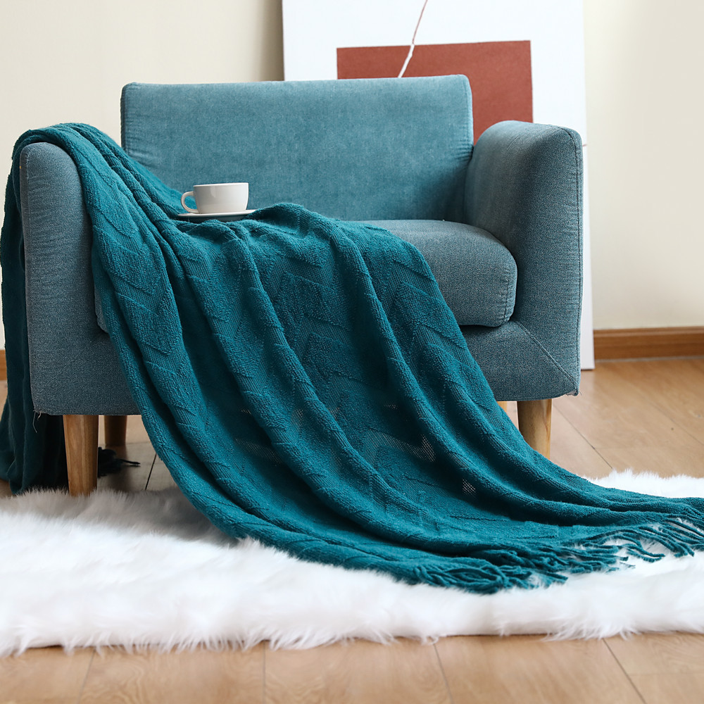 Herringbone Pattern Sofa Throw - Wool Blanket Herringbone 评论和价格