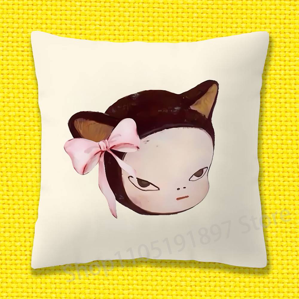 Japanese Girl Y-Yoshitomo Nara - Japanese Home Textiles 评论和价格