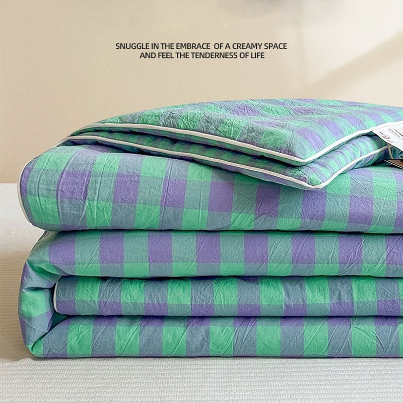 Japanese Plaid Printed Summer  - Japanese Home Textiles 评论和价格