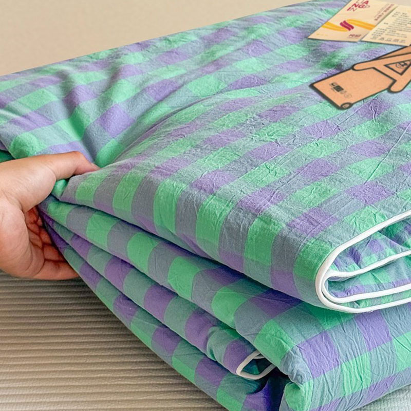 Japanese Plaid Printed Summer  - Japanese Home Textiles 评论和价格