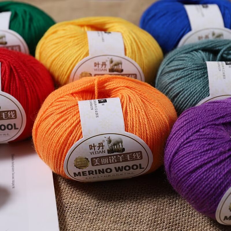 50g/Pc Hand knitting Merino Wo - Wool Blanket Herringbone 评论和价格