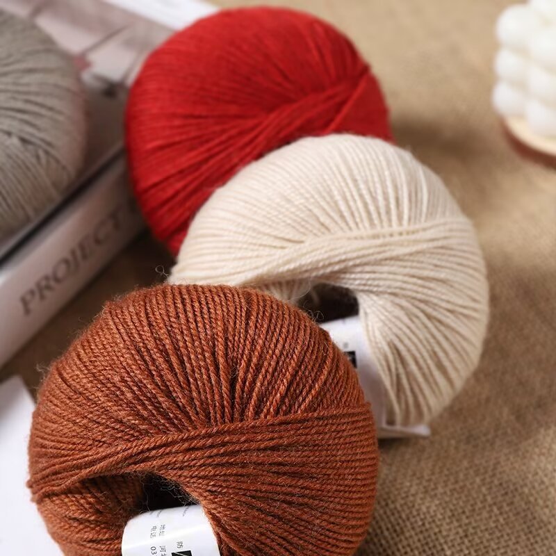 50g/Pc Hand knitting Merino Wo - Wool Blanket Herringbone 评论和价格